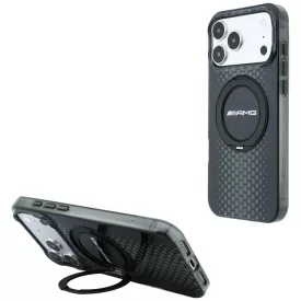   iPhone 18 Pro Max / 17 Pro Max Tok - Mercedes AMG IML Double Layer Urban Line Ring Stand MagSafe - Fekete