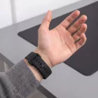 Apple Watch (44/45/46/49mm) Óraszíj - Tech-Protect Silicone Line - Fekete