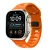 Apple Watch (44/45/46/49mm) Óraszíj - Tech-Protect Silicone Line - Narancs