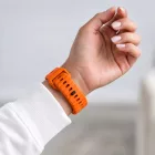 Apple Watch (44/45/46/49mm) Óraszíj - Tech-Protect Silicone Line - Narancs