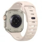 Apple Watch (44/45/46/49mm) Óraszíj - Tech-Protect Silicone Line - Bézs