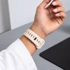 Apple Watch (44/45/46/49mm) Óraszíj - Tech-Protect Silicone Line - Bézs