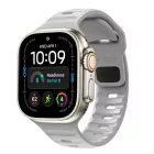 Apple Watch (44/45/46/49mm) Óraszíj - Tech-Protect Silicone Line - Szürke