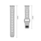 Apple Watch (44/45/46/49mm) Óraszíj - Tech-Protect Silicone Line - Szürke