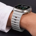 Apple Watch (44/45/46/49mm) Óraszíj - Tech-Protect Silicone Line - Szürke