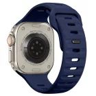 Apple Watch (44/45/46/49mm) Óraszíj - Tech-Protect Silicone Line - Sötétkék