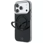iPhone 18 Pro Max / 17 Pro Max Tok - Mercedes Ring Stand Iconic Logo MagSafe - Fekete