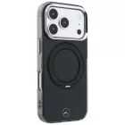iPhone 18 Pro Max / 17 Pro Max Tok - Mercedes Ring Stand Iconic Logo MagSafe - Fekete