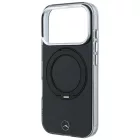 iPhone 18 Pro Max / 17 Pro Max Tok - Mercedes Ring Stand Iconic Logo MagSafe - Fekete