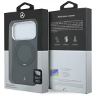 iPhone 18 Pro Max / 17 Pro Max Tok - Mercedes Ring Stand Iconic Logo MagSafe - Fekete