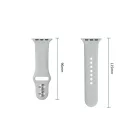 Apple Watch (40/41/42mm) Óraszíj - Tech-Protect Silicone - Szürke