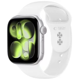   Apple Watch (40/41/42mm) Óraszíj - Tech-Protect Silicone - Fehér