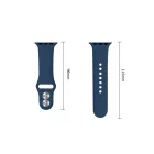 Apple Watch (40/41/42mm) Óraszíj - Tech-Protect Silicone - Sötétkék