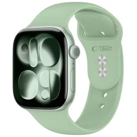   Apple Watch (40/41/42mm) Óraszíj - Tech-Protect Silicone - Világoszöld