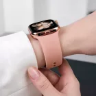 Apple Watch (44/45/46/49mm) Óraszíj - Tech-Protect Silicone - Rózsaszín