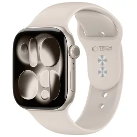   Apple Watch (44/45/46/49mm) Óraszíj - Tech-Protect Silicone - Bézs