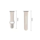 Apple Watch (44/45/46/49mm) Óraszíj - Tech-Protect Silicone - Bézs
