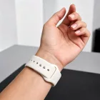 Apple Watch (44/45/46/49mm) Óraszíj - Tech-Protect Silicone - Bézs