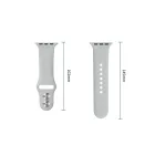 Apple Watch (44/45/46/49mm) Óraszíj - Tech-Protect Silicone - Szürke