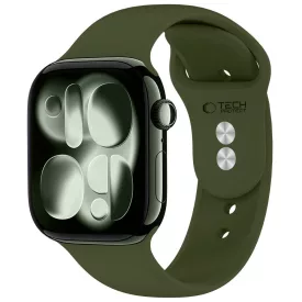   Apple Watch (44/45/46/49mm) Óraszíj - Tech-Protect Silicone - Zöld