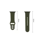 Apple Watch (44/45/46/49mm) Óraszíj - Tech-Protect Silicone - Zöld