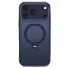 iPhone 18 Pro Max / 17 Pro Max Tok - Tech-Protect MagAir Stand MagSafe CC - Áttetsző-Sötétkék