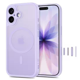   iPhone 17 Tok - Tech-Protect MagPeak MagSafe CC - Áttetsző-Lila