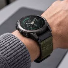 Garmin Fenix 5X / 5X Plus / 6X / 6X Pro / 7X / 8 / 8 Pro / 9 / 9 Pro (51mm) Óraszíj - Tech-Protect Nylon Classic - Zöld