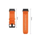 Garmin Fenix 5X / 5X Plus / 6X / 6X Pro / 7X / 8 / 8 Pro / 9 / 9 Pro (51mm) Óraszíj - Tech-Protect Nylon Classic - Narancs