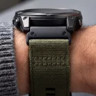 Garmin Fenix ​​5X / 5X Plus / 6X / 6X Pro / 7X / 8 / 8 Pro / 9 / 9 Pro (47mm) Óraszíj - Tech-Protect Nylon Classic - Zöld