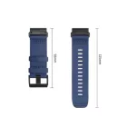 Garmin Fenix ​​5X / 5X Plus / 6X / 6X Pro / 7X / 8 / 8 Pro / 9 / 9 Pro (47mm) Óraszíj - Tech-Protect Nylon Classic - Kék