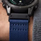 Garmin Fenix ​​5X / 5X Plus / 6X / 6X Pro / 7X / 8 / 8 Pro / 9 / 9 Pro (47mm) Óraszíj - Tech-Protect Nylon Classic - Kék
