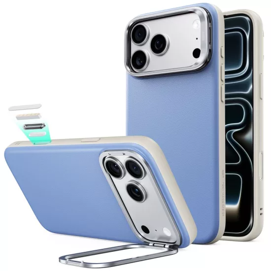 iPhone 18 Pro Max / 17 Pro Max Tok - ESR Atelier Kickstand MagSafe - Világoskék