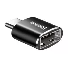 Baseus USB-C - USB-A adapter - 2,4A - Fekete