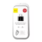 Baseus USB-C - USB-A adapter - 2,4A - Fekete