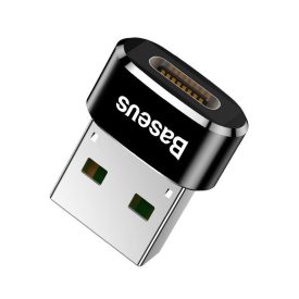 Baseus USB-A - USB-C adapter - 3A - Fekete Baseus USB-A - USB-C adapter - 3A - Fekete