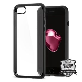 iPhone 7 / 8 / SE 2020 / SE 2022 Tok - Spigen Ultra Hybrid - Fekete   iPhone 7 / 8 / SE 2020 / SE 2022 Tok - Spigen Ultra Hybrid - Fekete