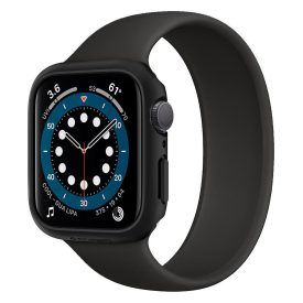 Apple Watch 44mm Tok - Spigen Thin Fit - Fekete Apple Watch 44mm Tok - Spigen Thin Fit - Fekete