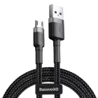 Baseus Cafule USB-A - Micro USB Kábel - 0.5m 2.4A - Fekete-Szürke
