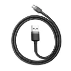 Baseus Cafule USB-A - Micro USB Kábel - 0.5m 2.4A - Fekete-Szürke