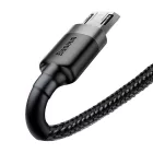 Baseus Cafule USB-A - Micro USB Kábel - 0.5m 2.4A - Fekete-Szürke