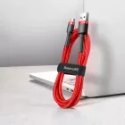 Baseus Cafule USB-A - Micro USB Kábel - 1m 2.4A - Piros