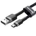 Baseus Cafule USB-A - Micro USB Kábel - 1m 2.4A - Fekete-Szürke