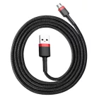 Baseus Cafule USB-A - Micro USB Kábel - 1m 2.4A - Fekete-Piros