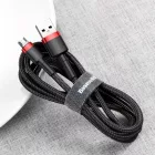 Baseus Cafule USB-A - Micro USB Kábel - 1m 2.4A - Fekete-Piros