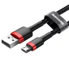 Baseus Cafule USB-A - Micro USB Kábel - 2m 1.5A - Fekete-Piros