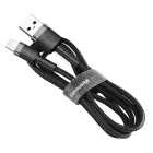 Baseus Cafule USB-A - Lightning Kábel - 0.5m 2.4A - Fekete-Szürke