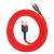 Baseus Cafule USB-A - Lightning Kábel - 1m 2.4A - Piros
