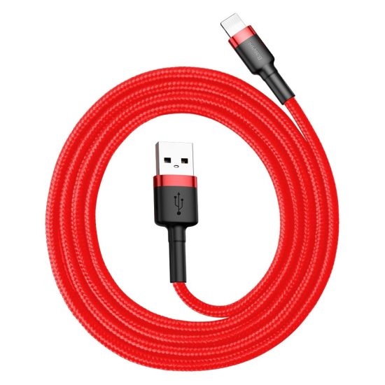Baseus Cafule USB-A - Lightning Kábel - 1m 2.4A - Piros