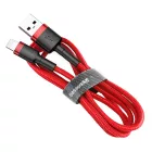 Baseus Cafule USB-A - Lightning Kábel - 1m 2.4A - Piros